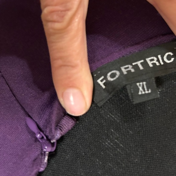 Purple Pink and White Color Block Dress Size XL - Picture 3 of 4